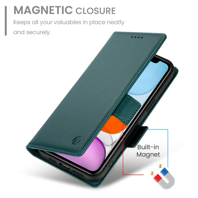For iPhone 11 Side Buckle Magnetic Frosted Leather Phone Case