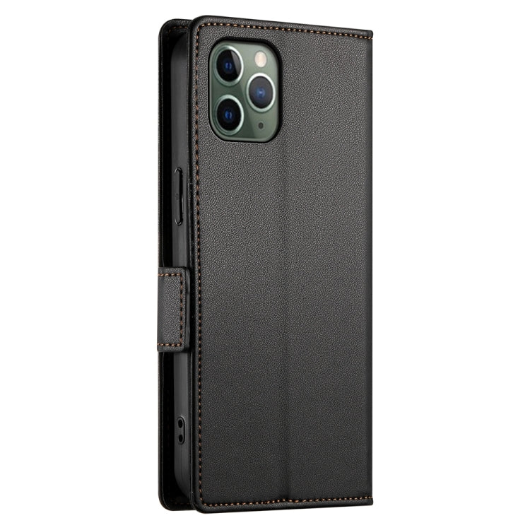 For iPhone 11 Pro Side Buckle Magnetic Frosted Leather Phone Case