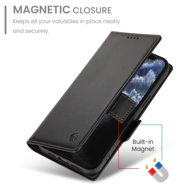 For iPhone 11 Pro Side Buckle Magnetic Frosted Leather Phone Case
