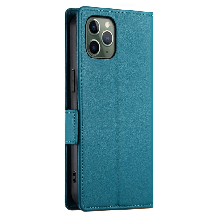 For iPhone 11 Pro Side Buckle Magnetic Frosted Leather Phone Case