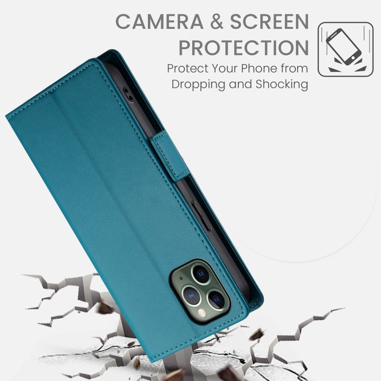For iPhone 11 Pro Side Buckle Magnetic Frosted Leather Phone Case