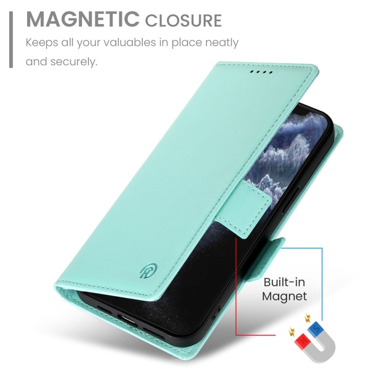 For iPhone 11 Pro Side Buckle Magnetic Frosted Leather Phone Case