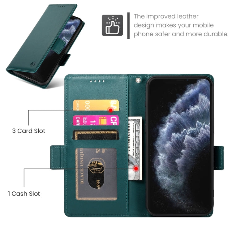 For iPhone 11 Pro Side Buckle Magnetic Frosted Leather Phone Case