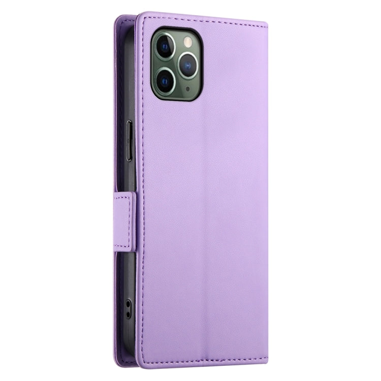 For iPhone 11 Pro Side Buckle Magnetic Frosted Leather Phone Case