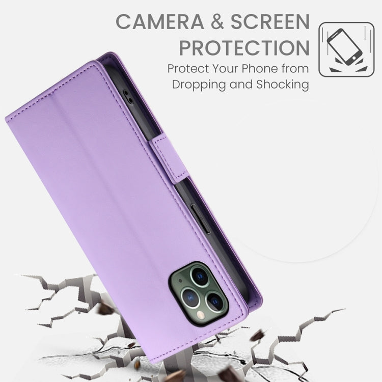 For iPhone 11 Pro Side Buckle Magnetic Frosted Leather Phone Case
