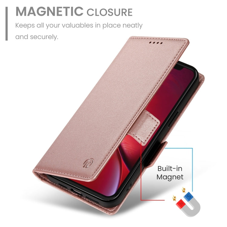 For iPhone X / XS Side Buckle Magnetic Frosted Leather Phone Case