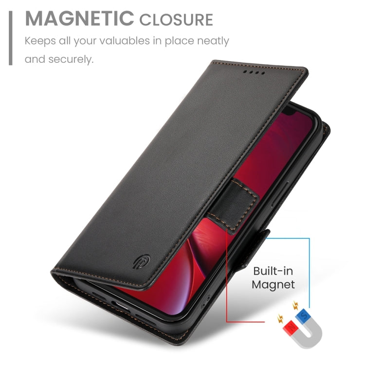 For iPhone X / XS Side Buckle Magnetic Frosted Leather Phone Case