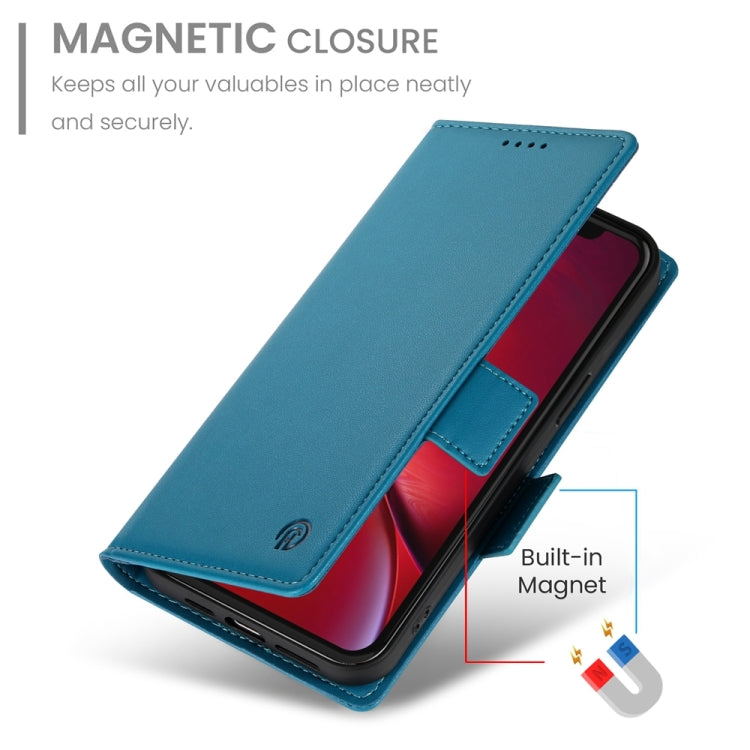 For iPhone X / XS Side Buckle Magnetic Frosted Leather Phone Case