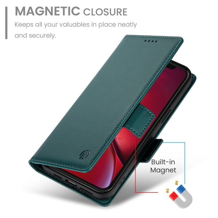 For iPhone X / XS Side Buckle Magnetic Frosted Leather Phone Case
