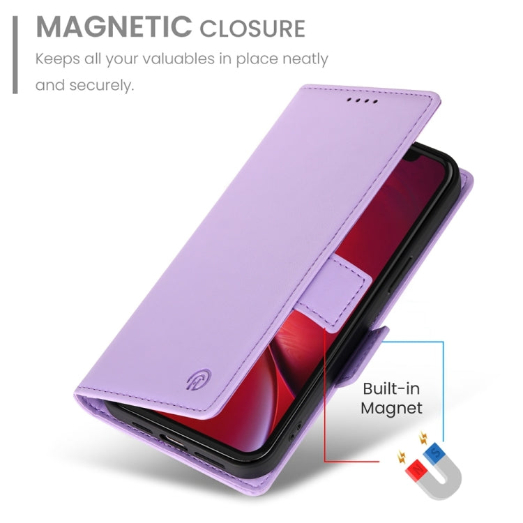 For iPhone X / XS Side Buckle Magnetic Frosted Leather Phone Case