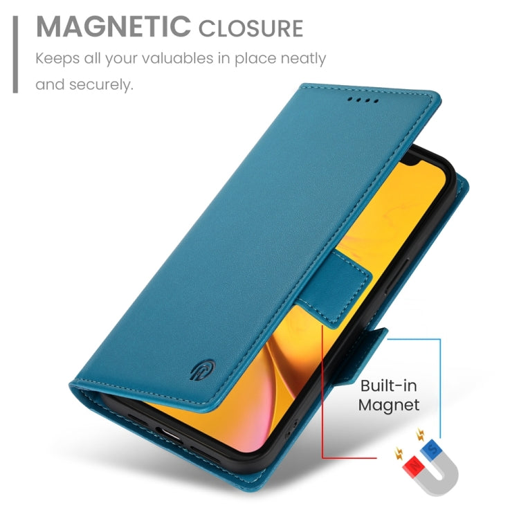 For iPhone XR Side Buckle Magnetic Frosted Leather Phone Case