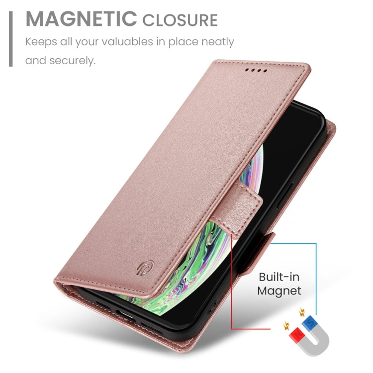 For iPhone XS Max Side Buckle Magnetic Frosted Leather Phone Case