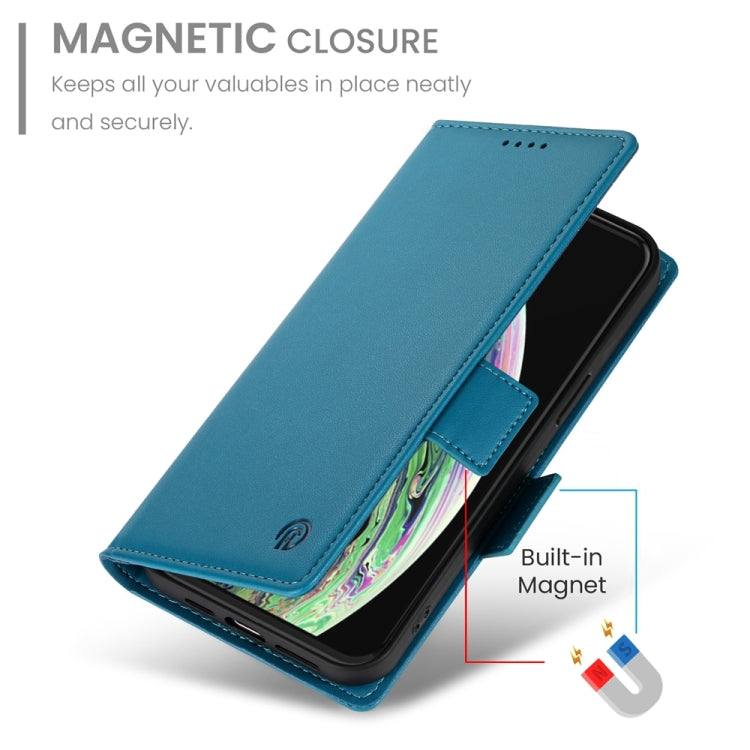 For iPhone XS Max Side Buckle Magnetic Frosted Leather Phone Case