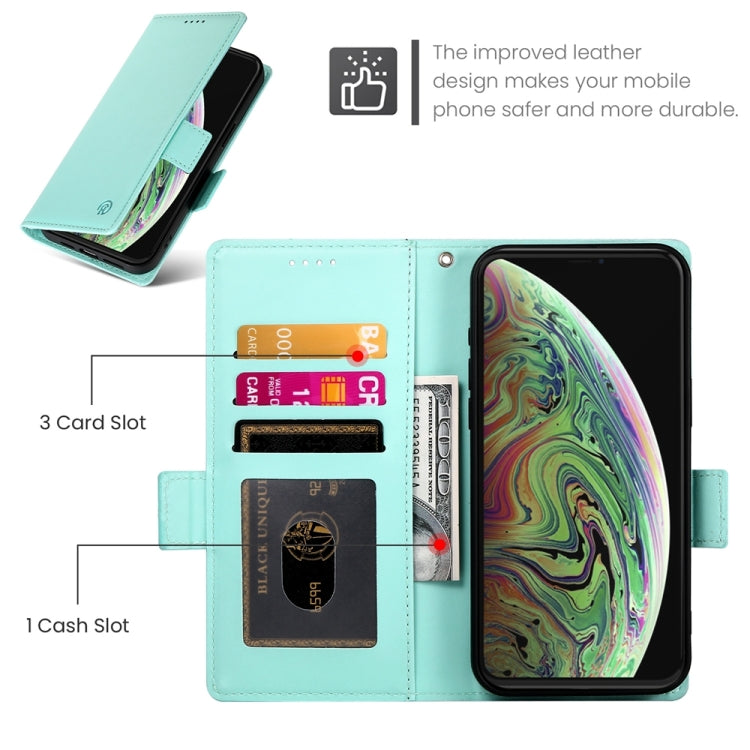 For iPhone XS Max Side Buckle Magnetic Frosted Leather Phone Case