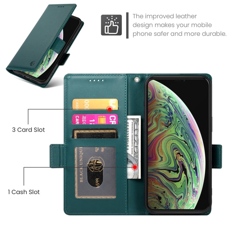 For iPhone XS Max Side Buckle Magnetic Frosted Leather Phone Case