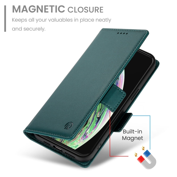 For iPhone XS Max Side Buckle Magnetic Frosted Leather Phone Case