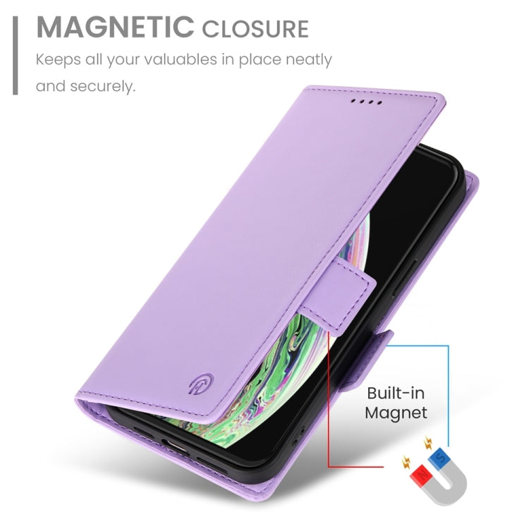 For iPhone XS Max Side Buckle Magnetic Frosted Leather Phone Case