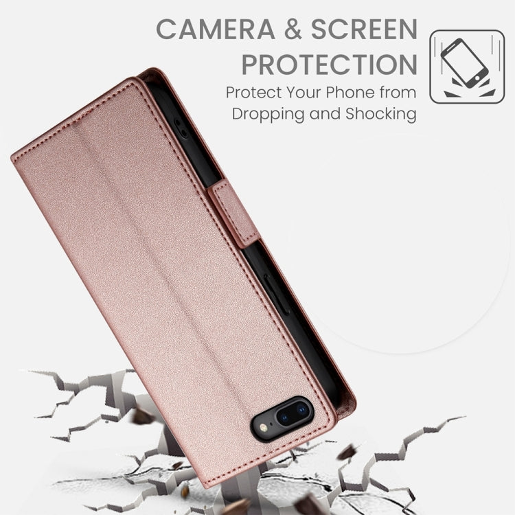 For iPhone 8 Plus / 7 Plus Side Buckle Magnetic Frosted Leather Phone Case