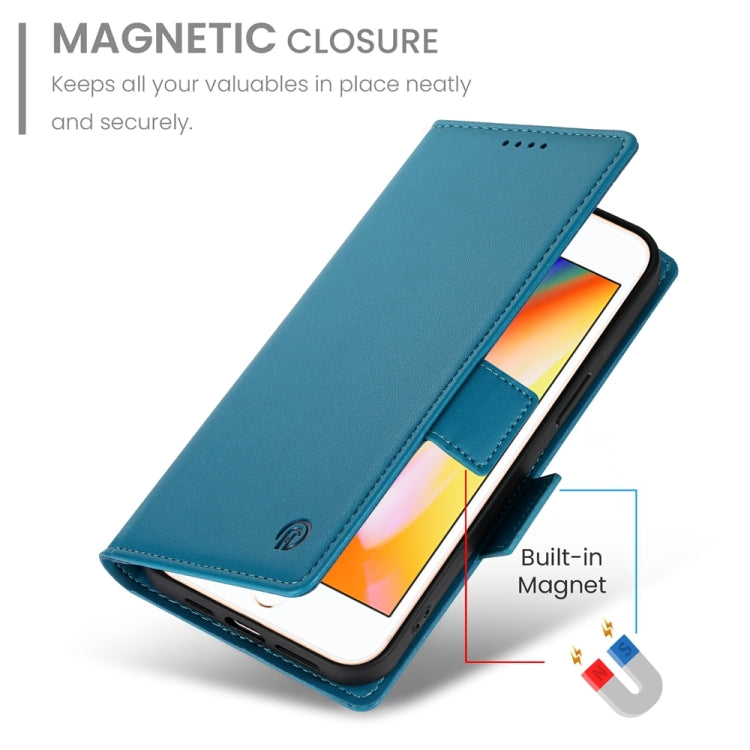 For iPhone 8 Plus / 7 Plus Side Buckle Magnetic Frosted Leather Phone Case