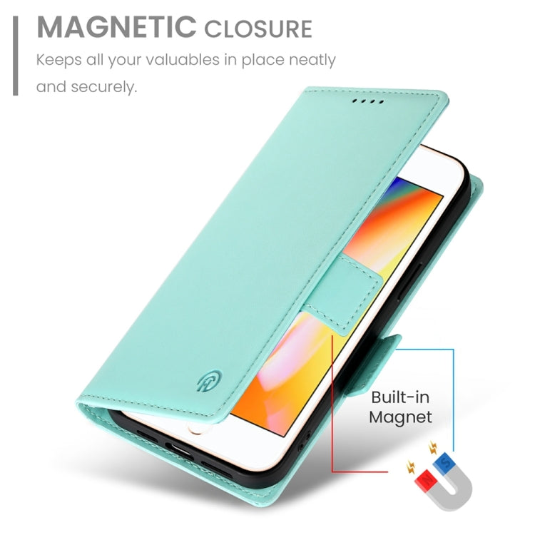 For iPhone 8 Plus / 7 Plus Side Buckle Magnetic Frosted Leather Phone Case