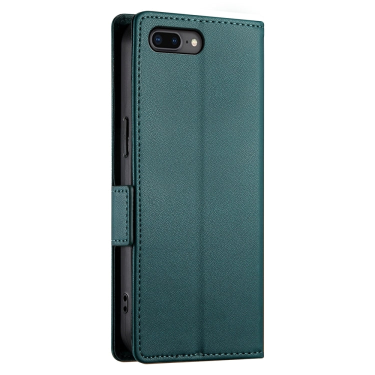 For iPhone 8 Plus / 7 Plus Side Buckle Magnetic Frosted Leather Phone Case