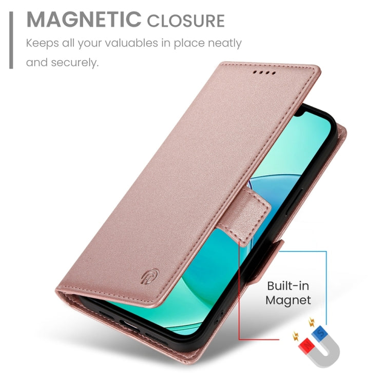 For iPhone 17e / 16e Side Buckle Magnetic Frosted Leather Phone Case