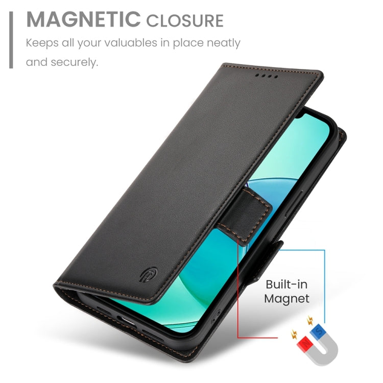 For iPhone 17e / 16e Side Buckle Magnetic Frosted Leather Phone Case