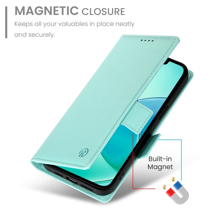 For iPhone 17e / 16e Side Buckle Magnetic Frosted Leather Phone Case