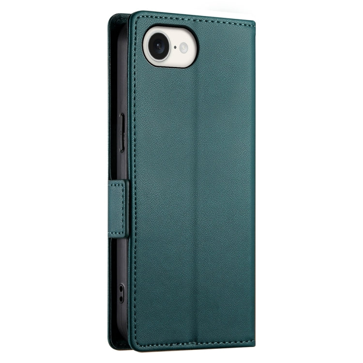 For iPhone 17e / 16e Side Buckle Magnetic Frosted Leather Phone Case