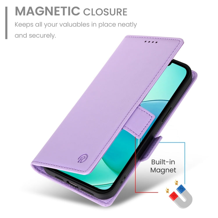 For iPhone 17e / 16e Side Buckle Magnetic Frosted Leather Phone Case