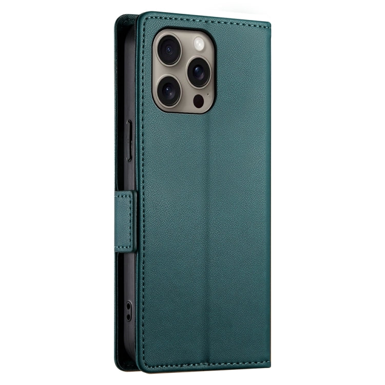 For iPhone 16 Pro Max Side Buckle Magnetic Frosted Leather Phone Case
