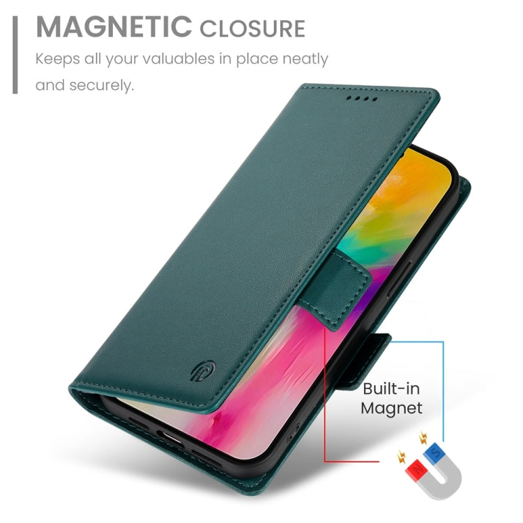 For iPhone 16 Pro Max Side Buckle Magnetic Frosted Leather Phone Case