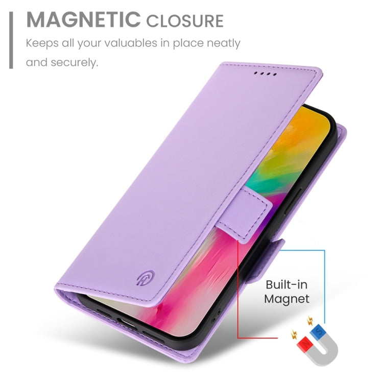 For iPhone 16 Pro Max Side Buckle Magnetic Frosted Leather Phone Case