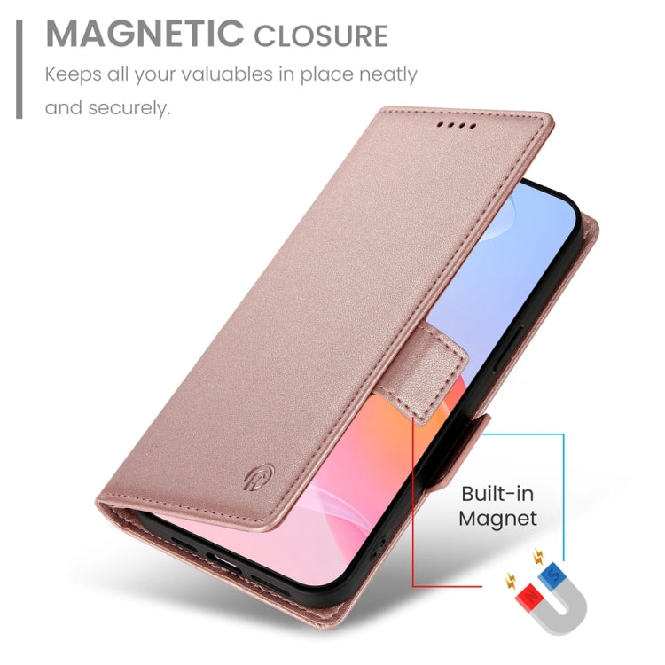 For iPhone 16 Pro Side Buckle Magnetic Frosted Leather Phone Case