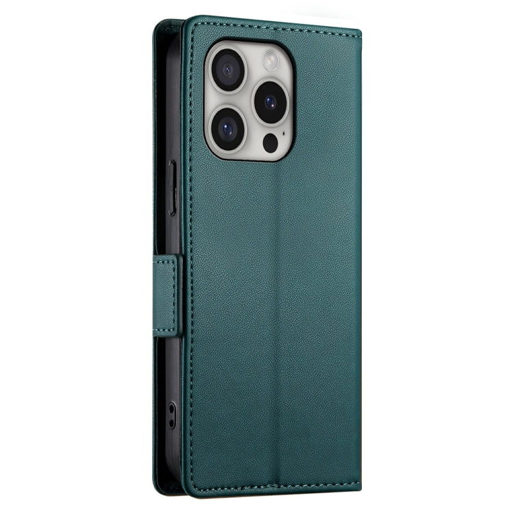 For iPhone 16 Pro Side Buckle Magnetic Frosted Leather Phone Case