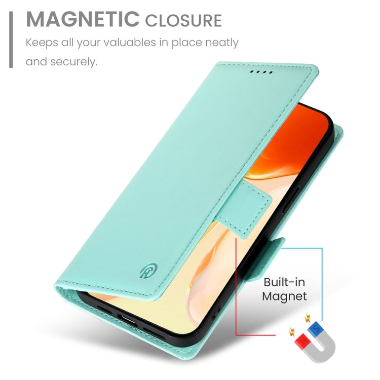 For iPhone 16 Plus Side Buckle Magnetic Frosted Leather Phone Case