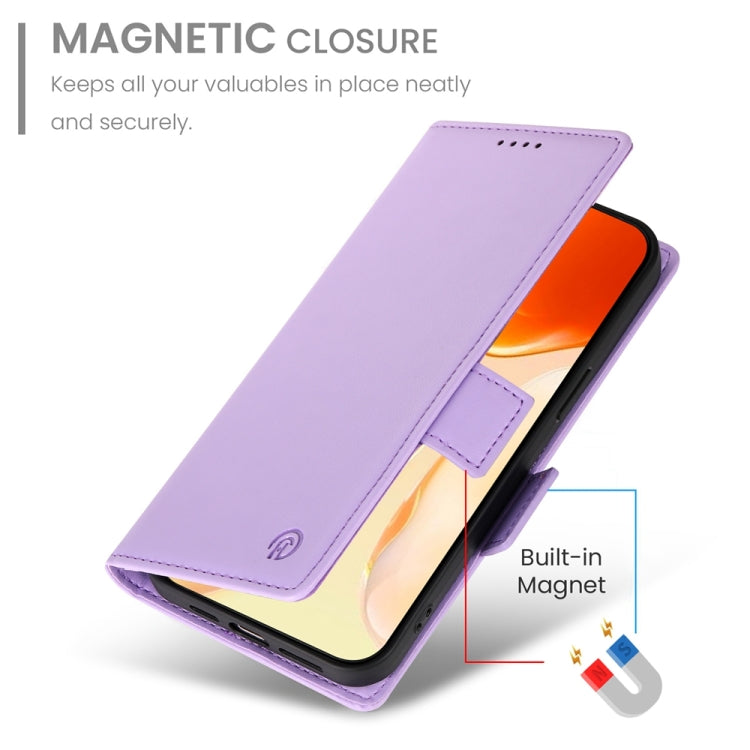 For iPhone 16 Plus Side Buckle Magnetic Frosted Leather Phone Case