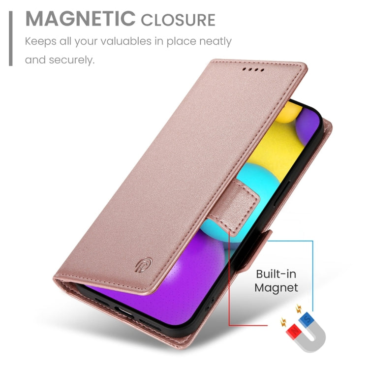For iPhone 16 Side Buckle Magnetic Frosted Leather Phone Case