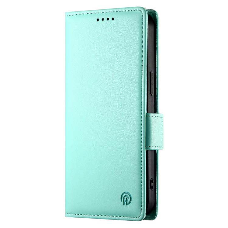 For iPhone 17 Pro Side Buckle Magnetic Frosted Leather Phone Case