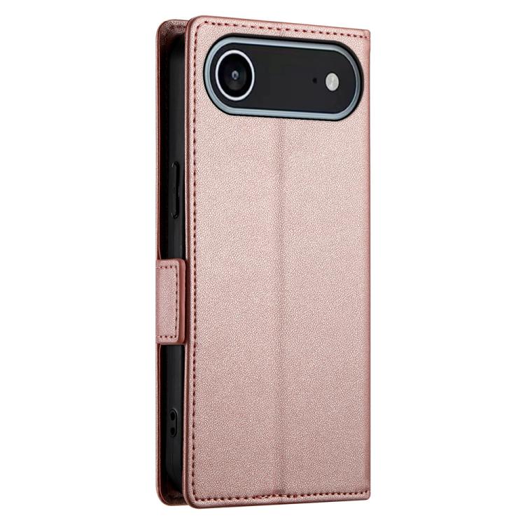 For iPhone Air Side Buckle Magnetic Frosted Leather Phone Case