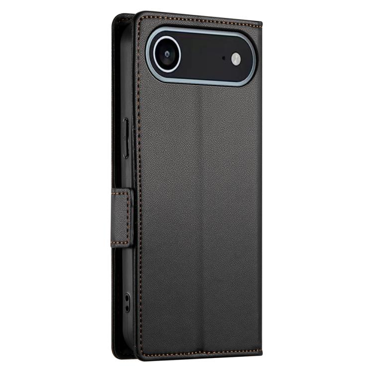 For iPhone Air Side Buckle Magnetic Frosted Leather Phone Case