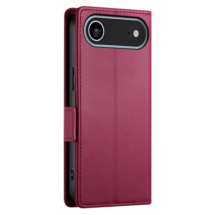 For iPhone Air Side Buckle Magnetic Frosted Leather Phone Case