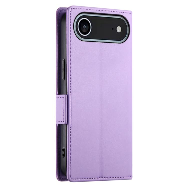 For iPhone Air Side Buckle Magnetic Frosted Leather Phone Case