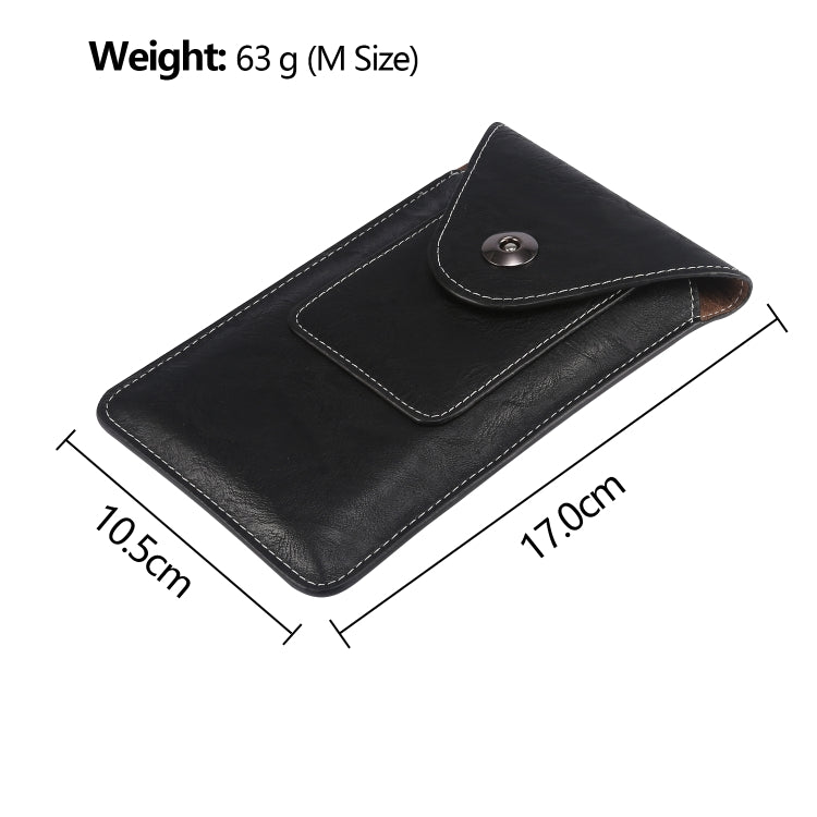 For iPhone 11 Pro Max Elephant Texture Men Leisure Simple Universal Mobile Phone Waist Pack Leather Case with Card Slot, Suitable for 5.5-6.5 inch Smartphones