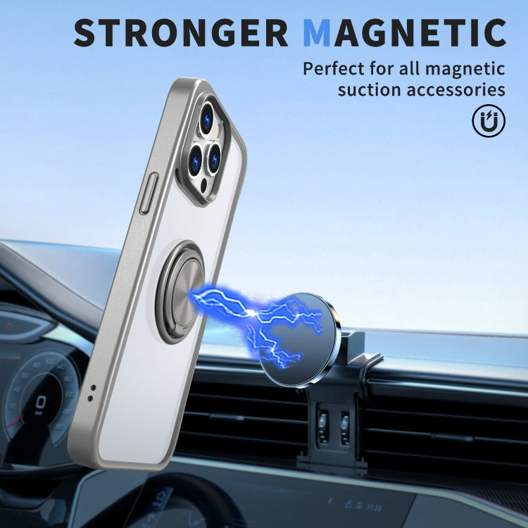 For iPhone 11 Pro Max Ring Holder PC Hybrid TPU Phone Case