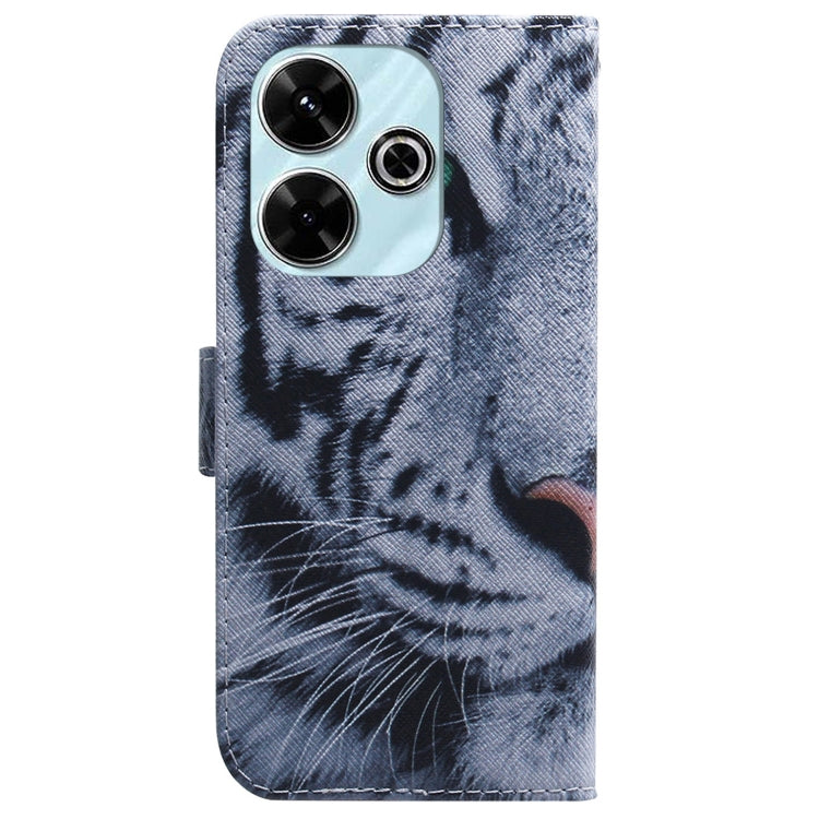 For Xiaomi Redmi 13 4G Coloured Drawing Flip Leather Phone Case