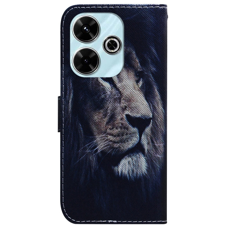 For Xiaomi Redmi 13 4G Coloured Drawing Flip Leather Phone Case