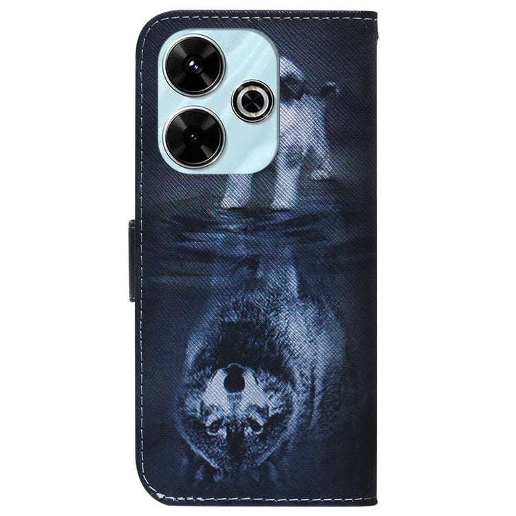 For Xiaomi Redmi 13 4G Coloured Drawing Flip Leather Phone Case