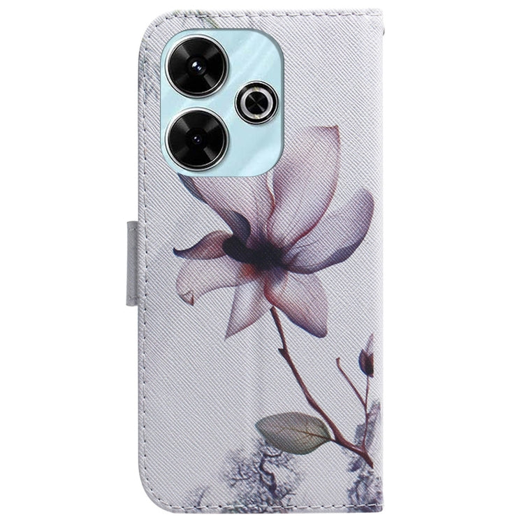For Xiaomi Redmi 13 4G Coloured Drawing Flip Leather Phone Case