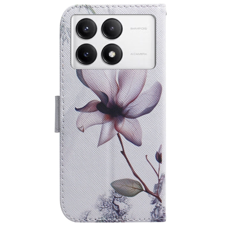 For Xiaomi Redmi K70 Pro / K70 Coloured Drawing Flip Leather Phone Case